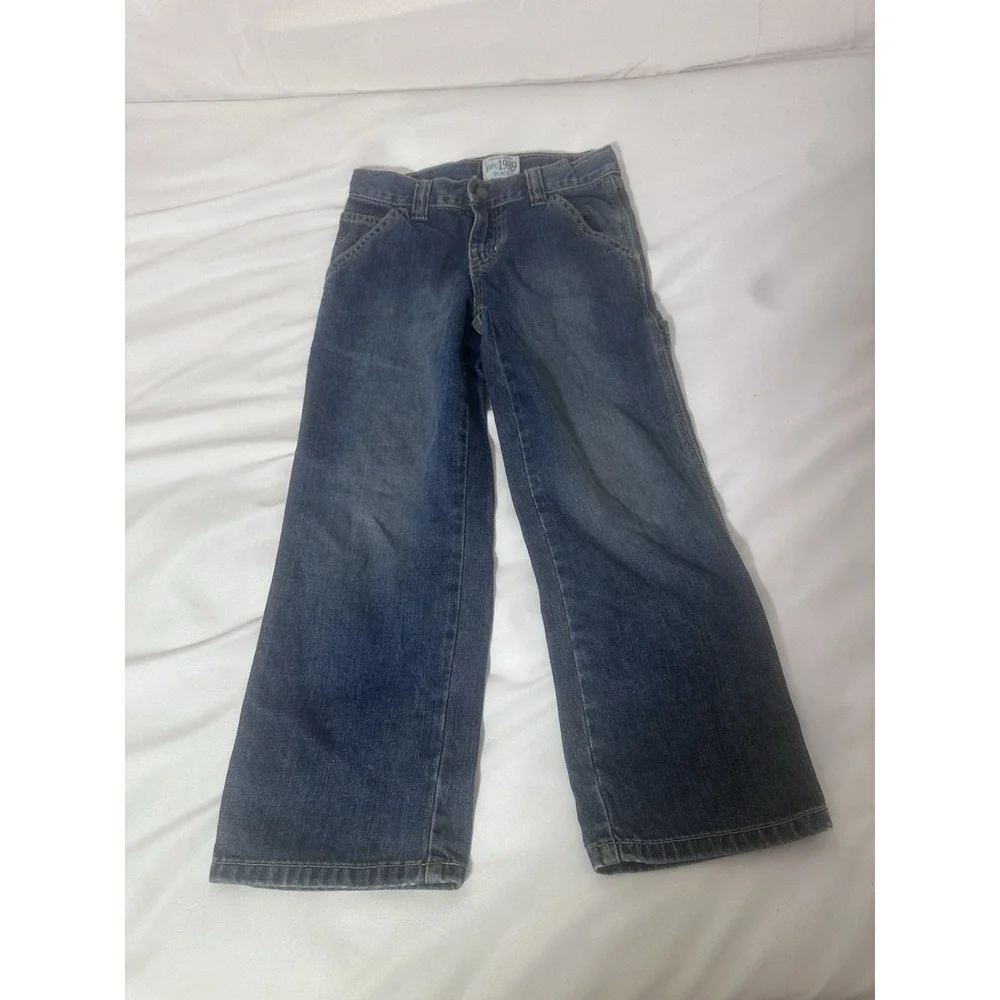 The Children's Place Boys Size 6 Utility Carpenter Jeans Blue Denim Est 1989